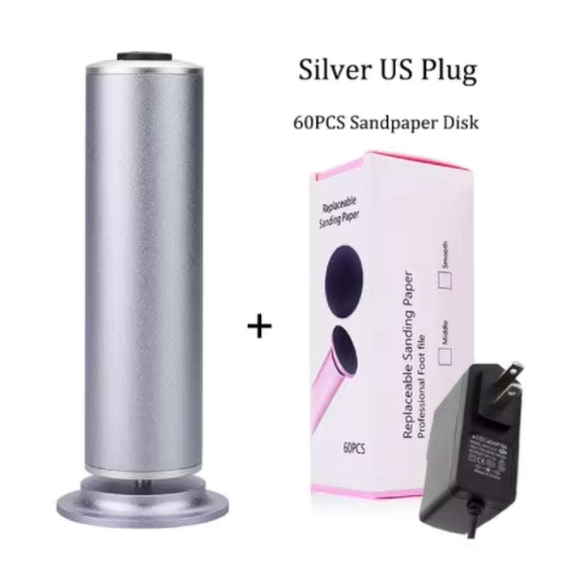 Electric Pedicure Tools Foot Care File Leg Heels Remove Dead Skin Callus Remover Feet Clean Care Machine & Replacement Sandpaper